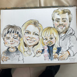  Темная Елизавета и светлая Татьяна-приятное сочетание, Михаил Шабалин, шаржист по приглашению, шаржист на мероприятие