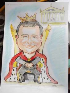 шарж по фото на короля Дворца профсоюзов